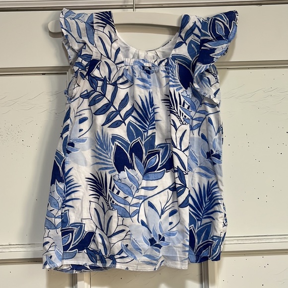 Cute Janie and Jack casual dress. Lines with cap sleeves. In good condition. - Picture 3 of 5